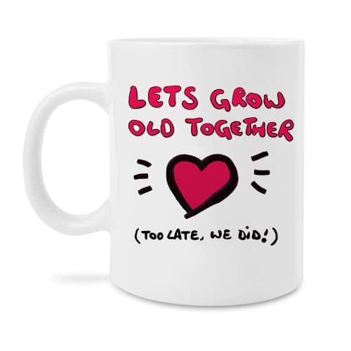 Valentines anniversary funny mug